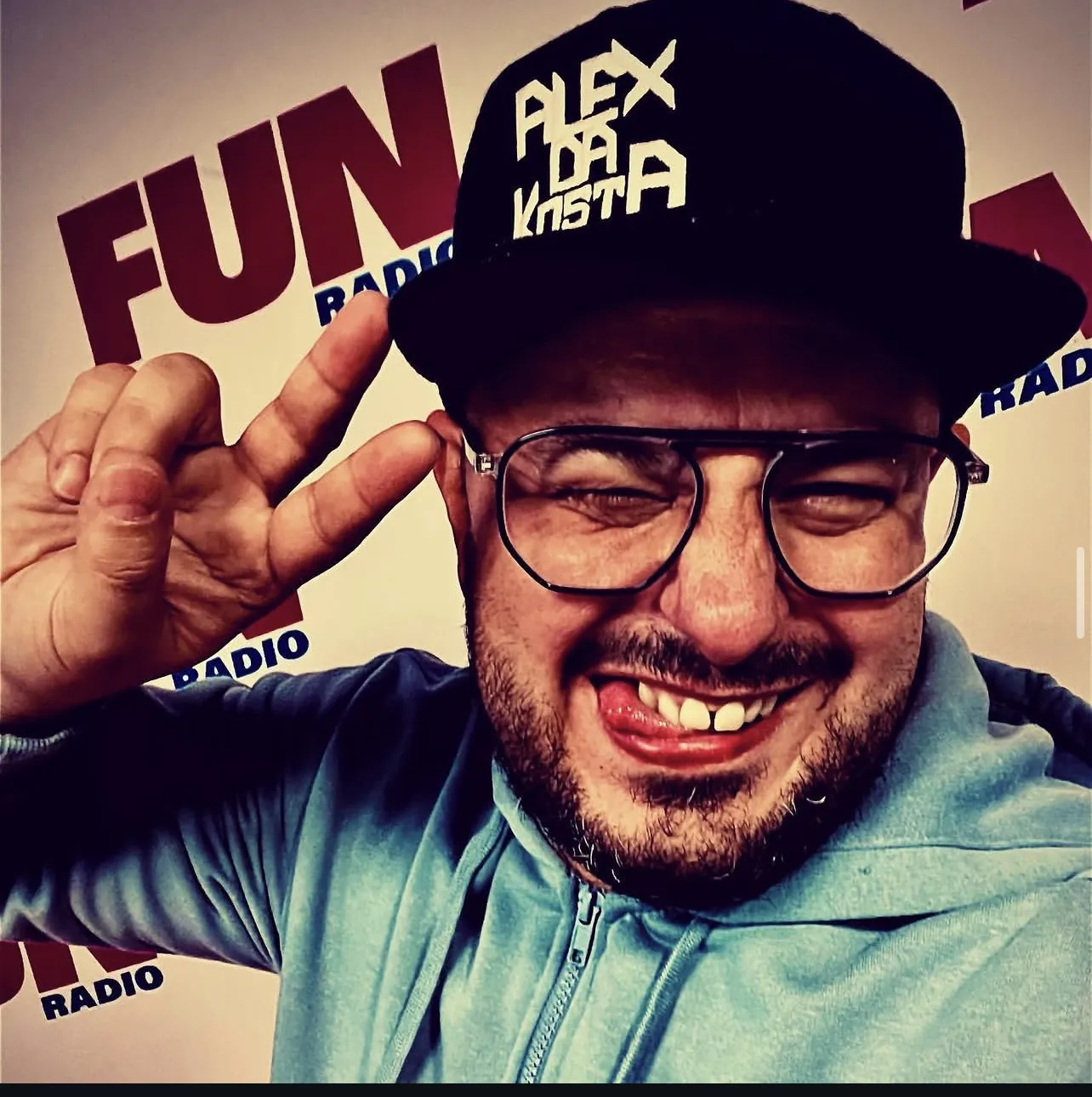 Alex Da Kosta en cabine radio